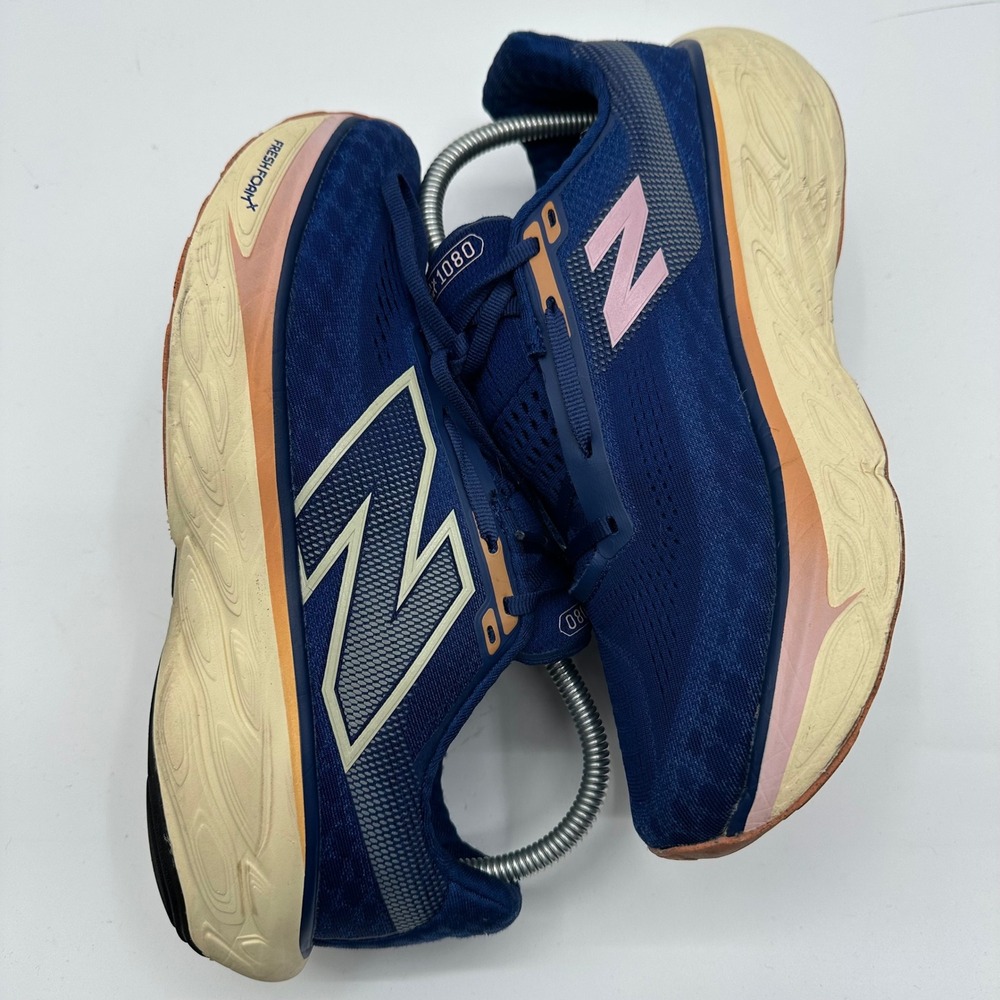 New Balance Fresh Foam X 1080 v14 Blue Pink Running Shoes Womens 9.5 W1080N14 - Picture 7 of 13